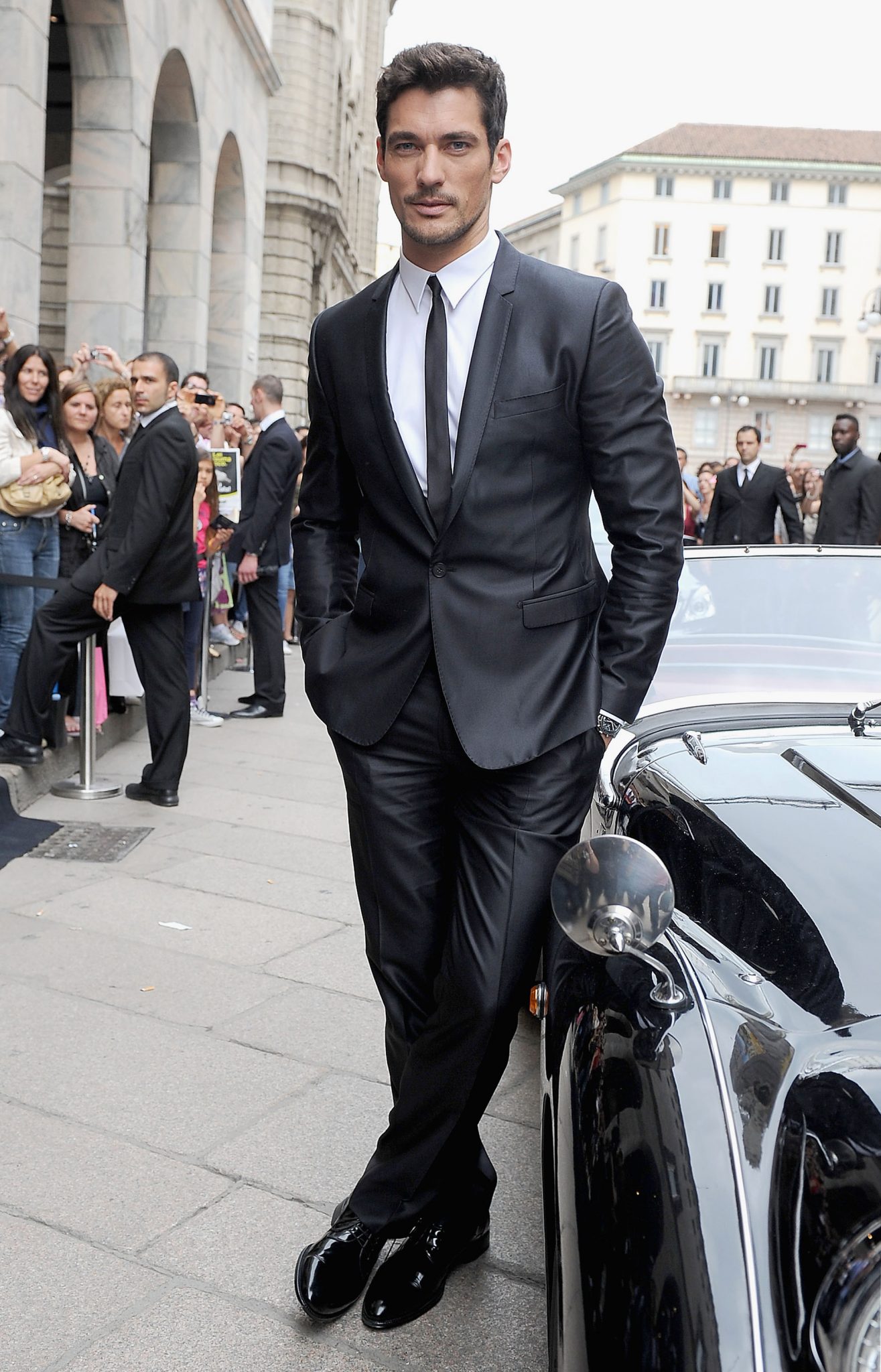 David Gandy A Day in Milan With Dolce & Gabbana - Milan Fashion Week Spring/Summer 2012