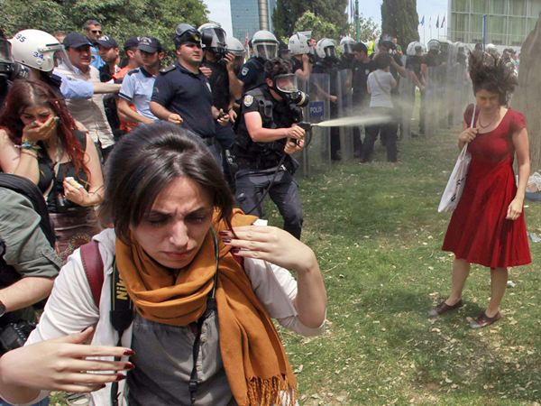 Ceyda Sungar, Gezi Parkı protest Lady in Red, 2015 