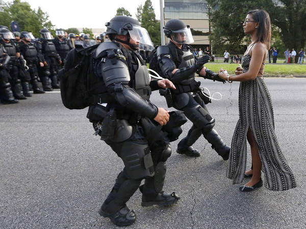 Ieshia Evans Baton Rouge LA USA 2016 (Photo Jonathan Bachman) 