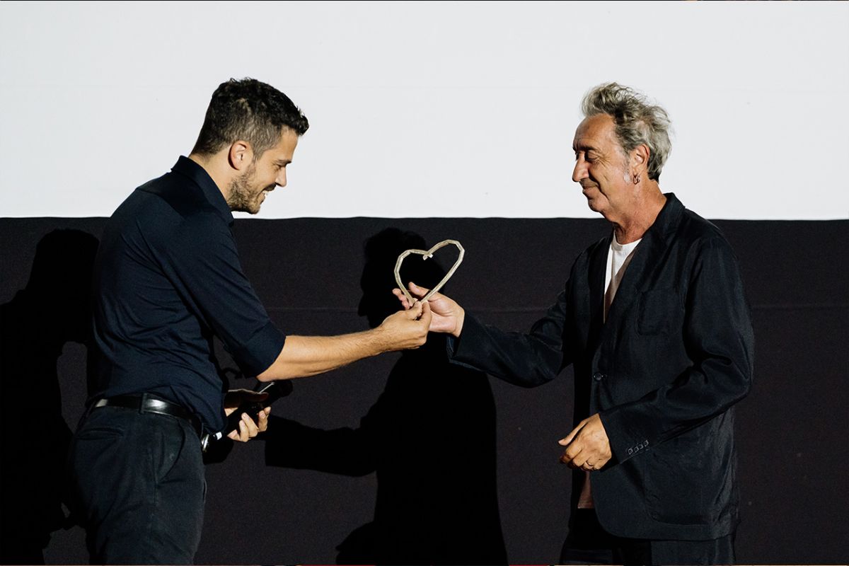 Jovan Marjanović and Paolo Sorrentino, Coca-Cola Open Air Cinema, 31st Sarajevo Film Festival, 2025 (C) Obala Art Centar 