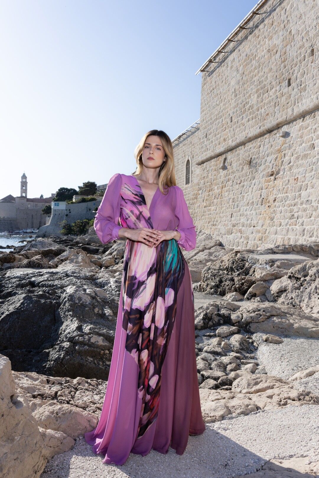 Belma Tvico Continuum SS 2026 kimono detalj print leptira Dubrovnik