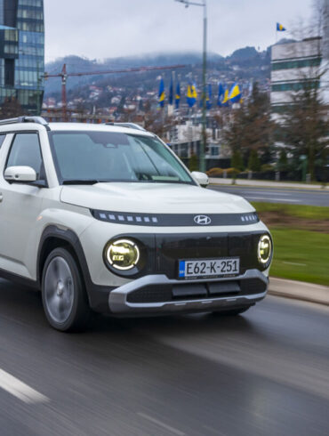 Hyundai Inster u gradskoj vožnji Sarajevo, električni A-segment model