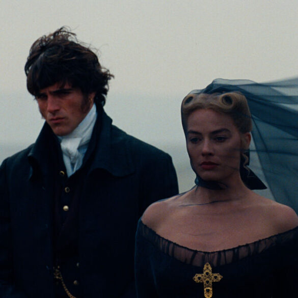 Cathy (Margot Robbie) i Heathcliff (Jacob Elordi) u emocionalnoj konfrontaciji, iz filma Orkanski visovi (2026)