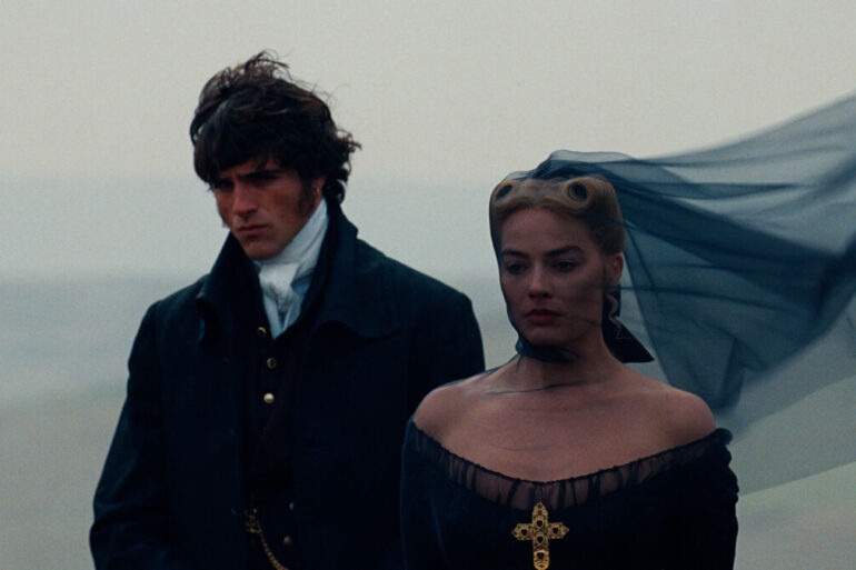 Cathy (Margot Robbie) i Heathcliff (Jacob Elordi) u emocionalnoj konfrontaciji, iz filma Orkanski visovi (2026)