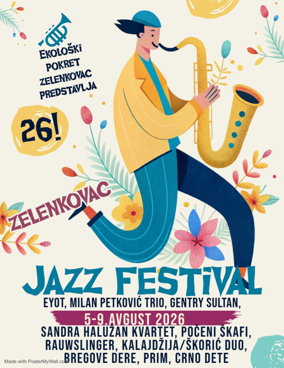 plakat Zelenkovac Jazz Fest 2026