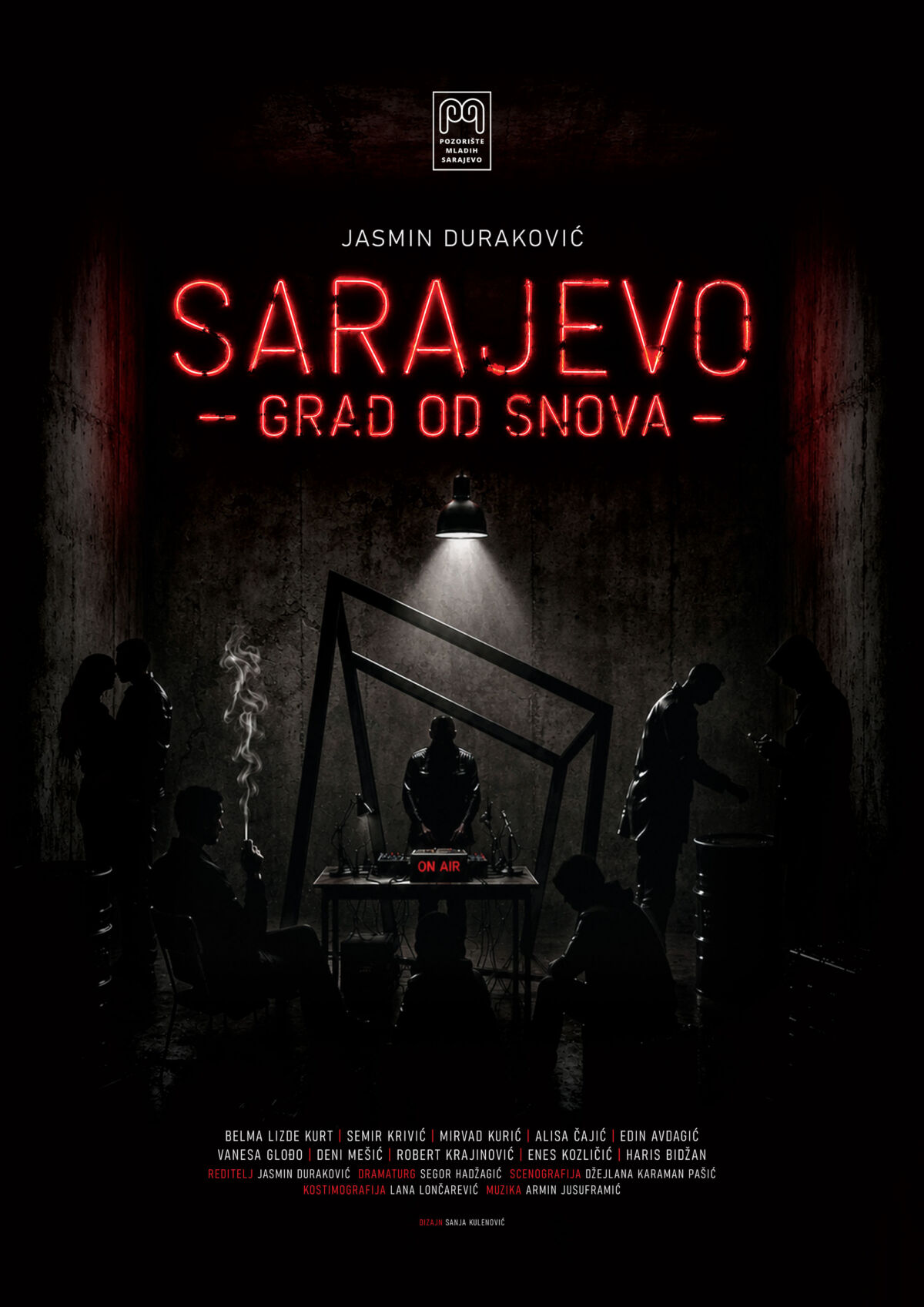 plakat za predstavu SARAJEVO-GRAD OD SNOVA