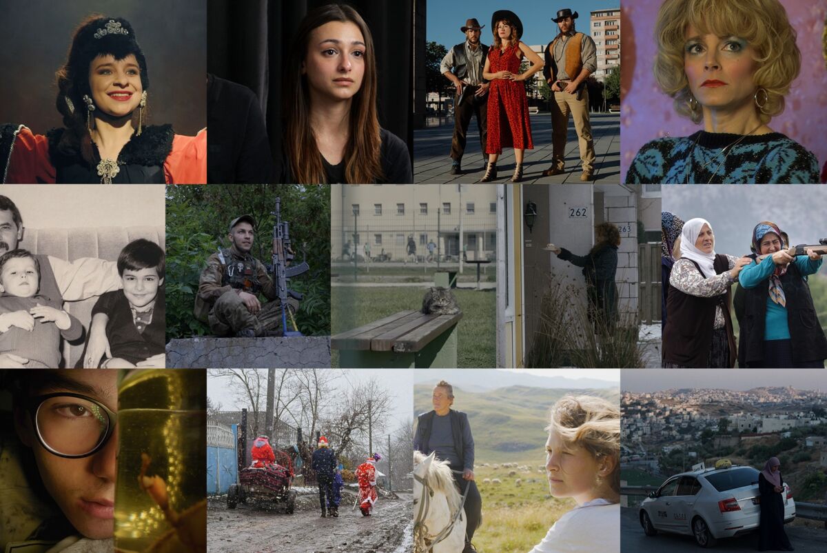 Kolaž kadrova iz filmova u Takmičarskom programu – dugometražni dokumentarni film na 32. SFF-u