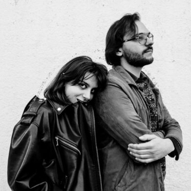 Duo Alembik - crno-bijeli portret muzičkog dua, izvođača na Tuzla Jazz Festu iz Sjeverne Makedonije