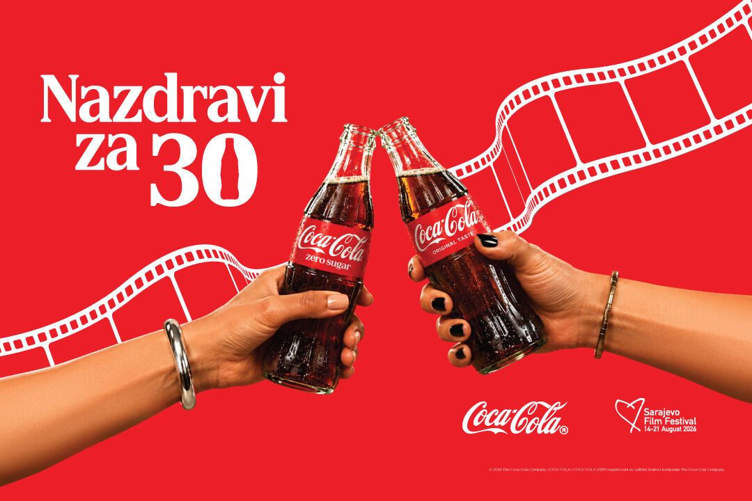 Coca-Cola boce Zero Sugar i Original Taste u toastu povodom 30 godina partnerstva sa Sarajevo Film Festivalom