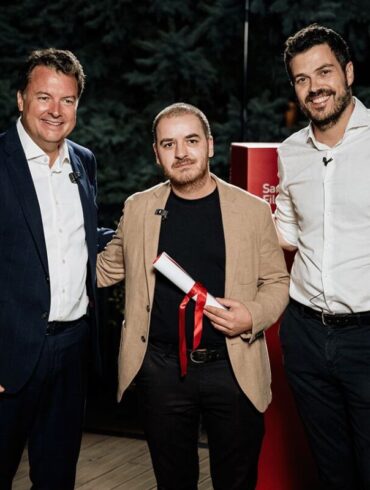 Christof Papousek, Hari Šečić i Jovan Marjanović na dodjeli Prixx Cineplexx nagrade za film Udovac na Sarajevo Film Festivalu