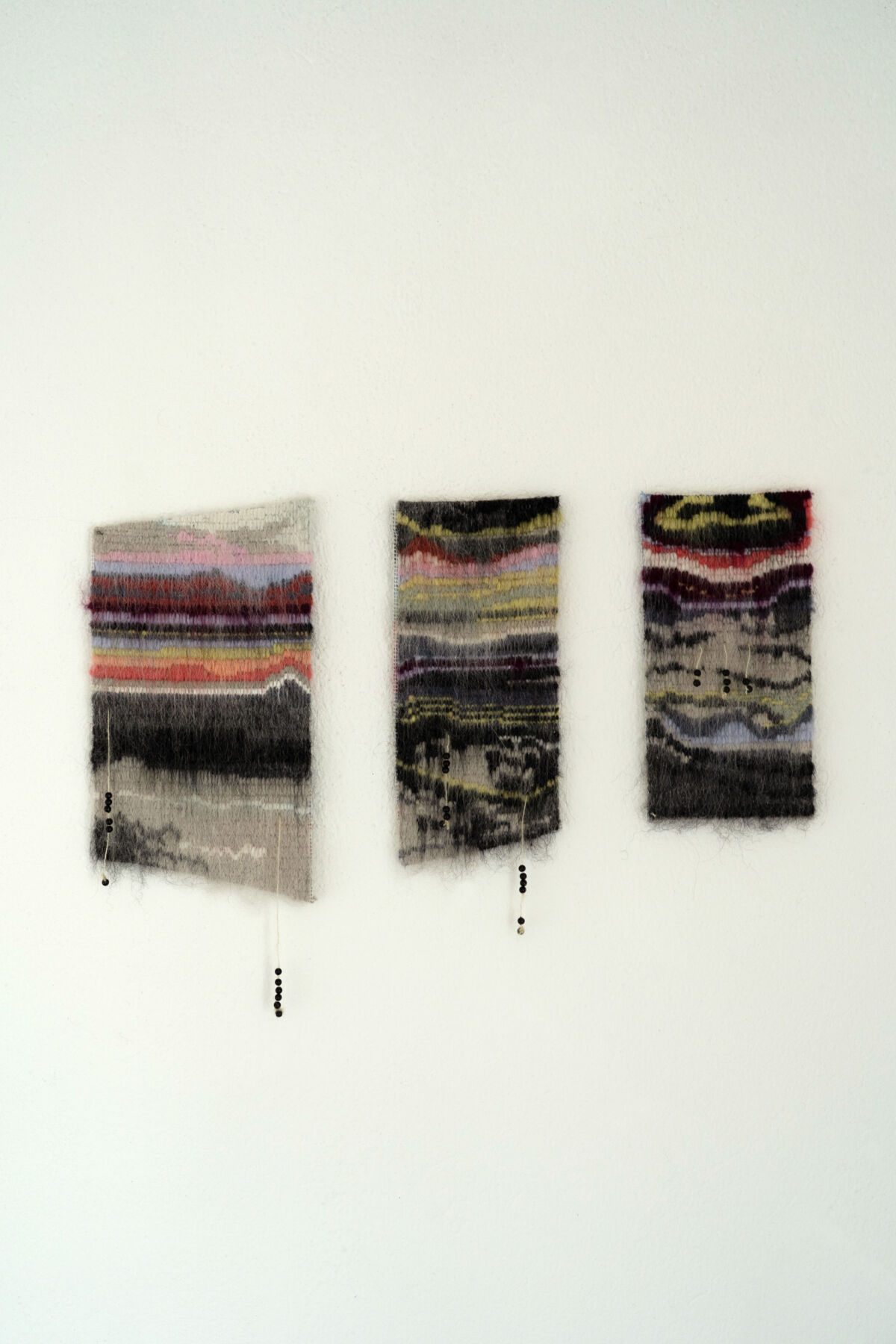 Embroidered textile works by Luisa Keintzel Lumi