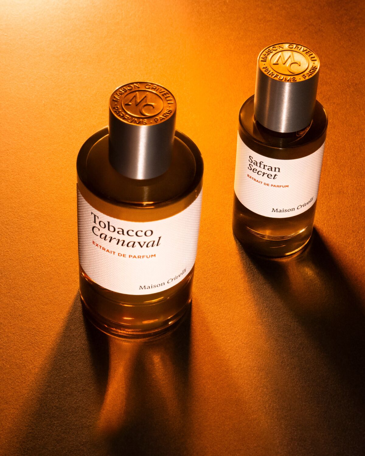 Maison Crivelli Tobacco Carnaval i Safran Secret extrait de parfum